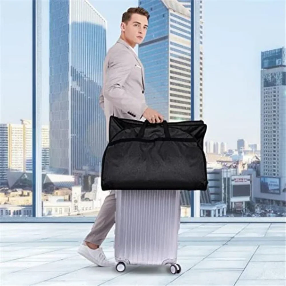 Heavy Duty Garment Bag Travel Suit Bag Waterproof Oxford Fabric Clothes Storage